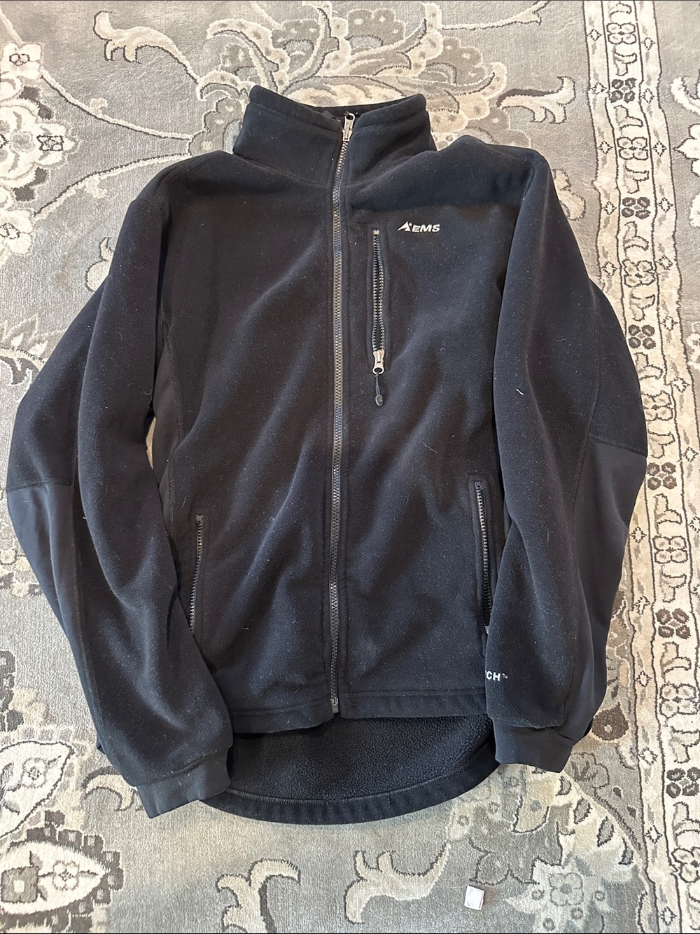 Eastern Mountain Sports Men’s Medium Black Full-Zip Performance Fleece Jacket